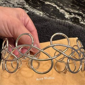 Acne Studios wide Metal Choker